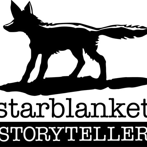 Logo for Joseph Kakwinokanasum, a lone coyote lit from above by a street light.